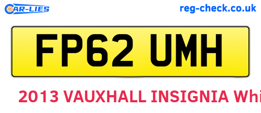 FP62UMH are the vehicle registration plates.