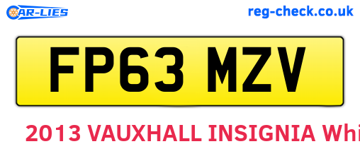 FP63MZV are the vehicle registration plates.