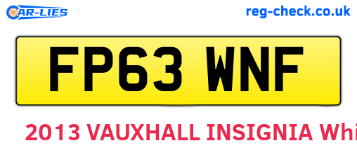 FP63WNF are the vehicle registration plates.