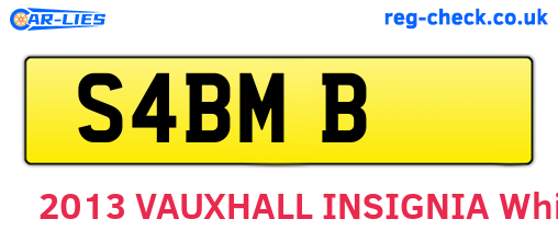 S4BMB are the vehicle registration plates.