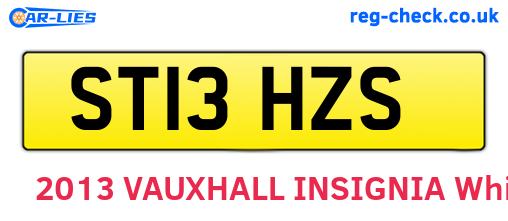 ST13HZS are the vehicle registration plates.