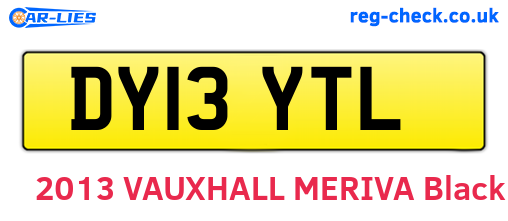 DY13YTL are the vehicle registration plates.