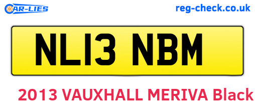 NL13NBM are the vehicle registration plates.