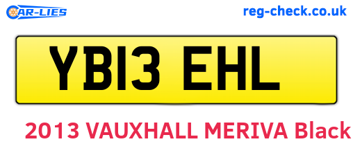 YB13EHL are the vehicle registration plates.