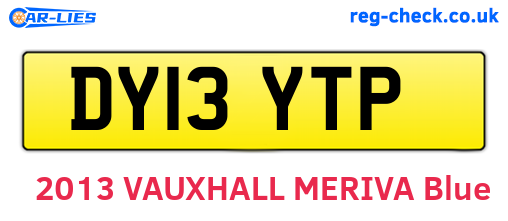 DY13YTP are the vehicle registration plates.