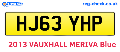 HJ63YHP are the vehicle registration plates.