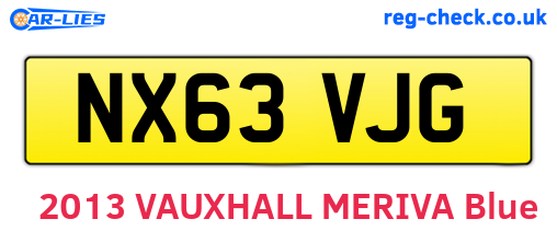 NX63VJG are the vehicle registration plates.