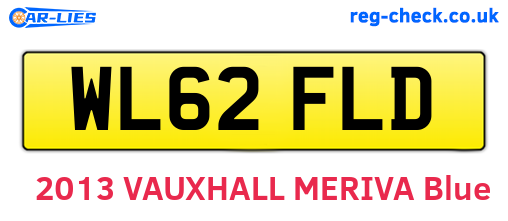 WL62FLD are the vehicle registration plates.