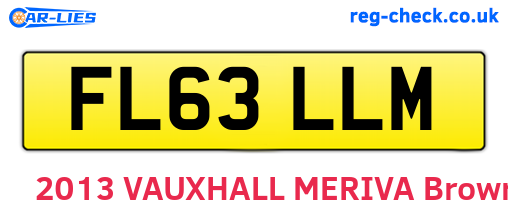 FL63LLM are the vehicle registration plates.