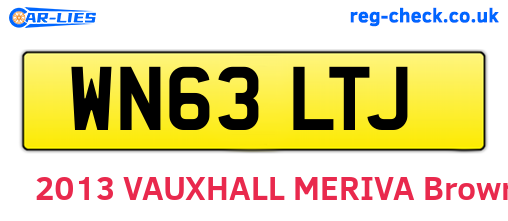 WN63LTJ are the vehicle registration plates.