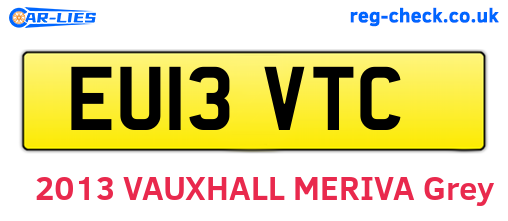 EU13VTC are the vehicle registration plates.