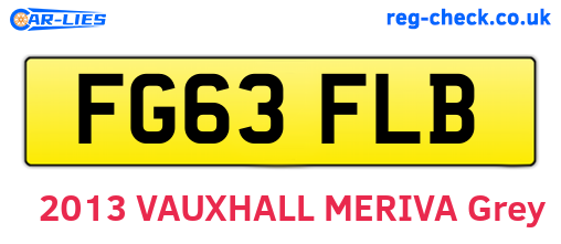 FG63FLB are the vehicle registration plates.