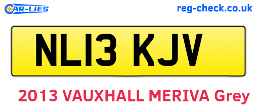 NL13KJV are the vehicle registration plates.