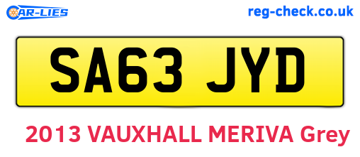 SA63JYD are the vehicle registration plates.
