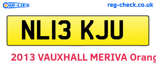 NL13KJU are the vehicle registration plates.