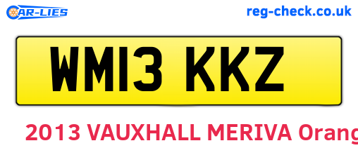 WM13KKZ are the vehicle registration plates.