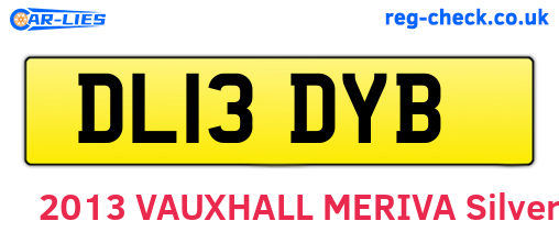 DL13DYB are the vehicle registration plates.