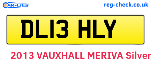 DL13HLY are the vehicle registration plates.