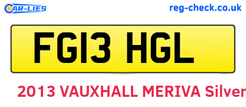 FG13HGL are the vehicle registration plates.