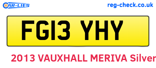 FG13YHY are the vehicle registration plates.
