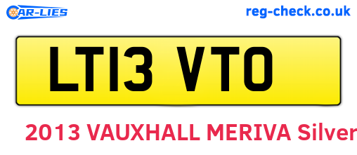 LT13VTO are the vehicle registration plates.