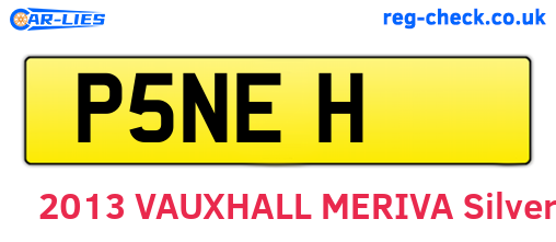 P5NEH are the vehicle registration plates.