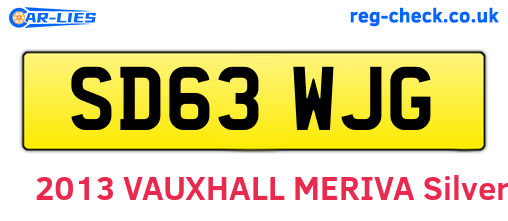 SD63WJG are the vehicle registration plates.