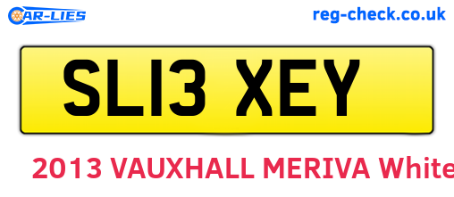 SL13XEY are the vehicle registration plates.