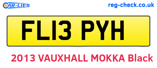 FL13PYH are the vehicle registration plates.