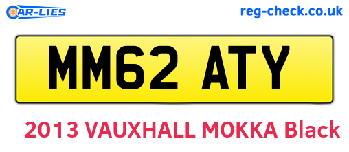 MM62ATY are the vehicle registration plates.