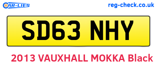 SD63NHY are the vehicle registration plates.