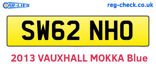 SW62NHO are the vehicle registration plates.