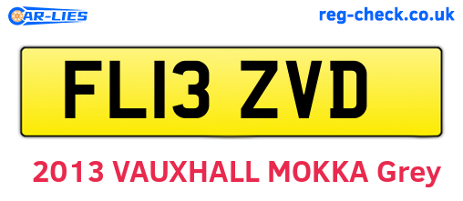 FL13ZVD are the vehicle registration plates.