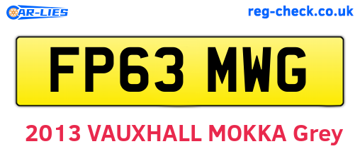 FP63MWG are the vehicle registration plates.