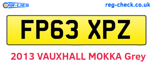 FP63XPZ are the vehicle registration plates.
