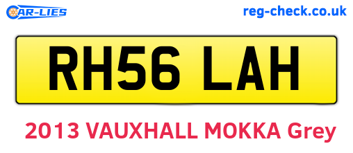 RH56LAH are the vehicle registration plates.