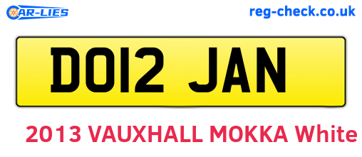 DO12JAN are the vehicle registration plates.