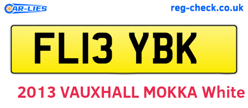 FL13YBK are the vehicle registration plates.