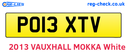 PO13XTV are the vehicle registration plates.