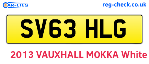 SV63HLG are the vehicle registration plates.