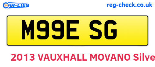 M99ESG are the vehicle registration plates.