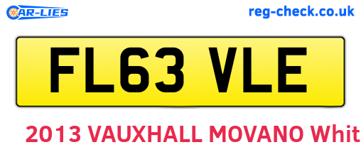FL63VLE are the vehicle registration plates.