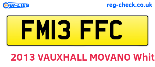FM13FFC are the vehicle registration plates.