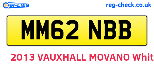 MM62NBB are the vehicle registration plates.