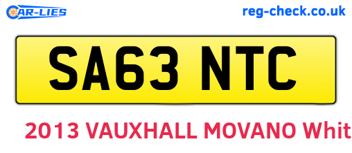 SA63NTC are the vehicle registration plates.