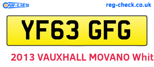 YF63GFG are the vehicle registration plates.