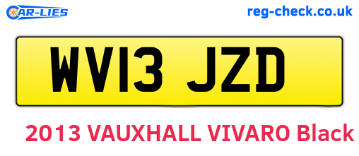 WV13JZD are the vehicle registration plates.