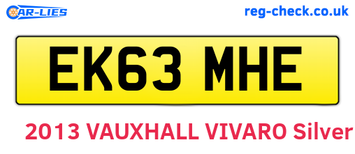 EK63MHE are the vehicle registration plates.