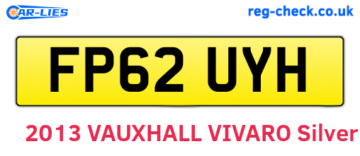 FP62UYH are the vehicle registration plates.