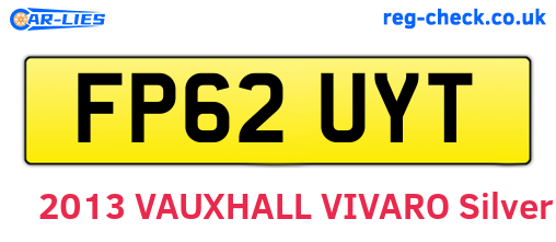 FP62UYT are the vehicle registration plates.
